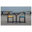 2 Chaises BISTRO en métal noirs intérieurs et extérieurs montées photo du produit