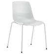 chaise polypro blanche 4 pieds blanc photo du produit
