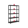 Etag&egrave;re &ndash; L 120 cm &ndash; 5 rayonnages &ndash; Noir photo du produit