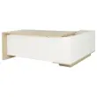 Bureau BARI Retour gauche 180 cm ch&ecirc;nestructur&eacute; / blanc mont&eacute; photo du produit