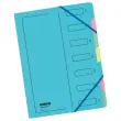 Trieur de documents pastel extensible - 7 compartiments - Avec élastique - EXTENDOS photo du produit