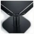 Table métal 60x60 noire intérieure et extérieure montée photo du produit