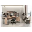 Bureau BELGRADE 140 x 80 chêne pieds anthracite monté photo du produit