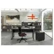 Bureau BELGRADE 160 x 80 ch&ecirc;ne pieds anthracite mont&eacute; photo du produit