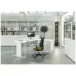 Bureau BELGRADE 160 x 80 ch&ecirc;ne pieds anthracite mont&eacute; photo du produit
