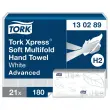 21 Essuie-mains interfoliés doux H2 - Blanc - TORK photo du produit