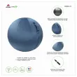 Ballon assise ergonomique - Diamètre 65 cm - Bleu - ALBA photo du produit