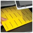Boite de 50 planches étiquettes L70xH37mm, 1200 étiq/ boîte, jaune photo du produit