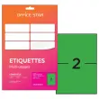 50 Planches étiquettes L210xH148mm, 100 étiq/ boîte, vert photo du produit