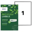 Boite de 15 planches étiquettes recyclées blanches199,6 x 289,1 mm photo du produit