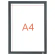 Porte-affiche clipsable A4 Nobo impression - noir photo du produit