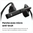 Casque sans-fil à conduction osseuse OpenComm2 - Bluetooth USB-A- noir photo du produit