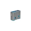 Bloqueurs de port USB Type A sans clé - Bleu - LINDY photo du produit
