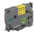 Ruban comp BROTHER TZE 631 12mm jaune impression noire photo du produit