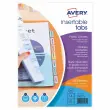 6 Doubles Pochettes Intercalaires à onglets, A4+, Polypro transparent photo du produit