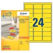 2400 &eacute;Tiquettes multi-usages Photocopieur jaunes fluo 70 x 35 mm photo du produit