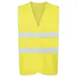 Gilet de s&eacute;curit&eacute; jaune - 2 bandes r&eacute;fl&eacute;chissantes Taille 2XL photo du produit