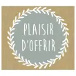 Rouleau de 500 étiquettes fantaisie "Plaisir d'Offrir" 4x3,5cm photo du produit