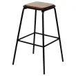2 Tabourets OSLO bois/noir photo du produit