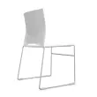 Chaise Point blanc chrome photo du produit