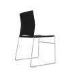 Chaise Point noir chrome photo du produit