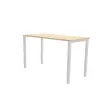 Table haute rectangulaire 180 x 80 Acacia /Blanc photo du produit