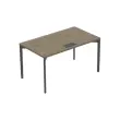 Bureau Bastia L 140 cheine veine / anthracite photo du produit