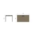 Bureau Bastia L 140 cheine veine / anthracite photo du produit