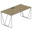 Bureau Beaunes L 160cm chene veine / noir photo du produit