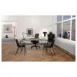 Bureau Beaunes L 160cm chene veine / noir photo du produit