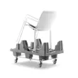 2 fauteuil 4 pieds acot polypropylene blanc photo du produit