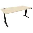 BUREAU ECO ELECTRIQUE ACACIA/NOIR MONTE 160 x 80 cm photo du produit