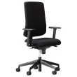 Si&egrave;ge de bureau synchrone ATILA tissu noir avec soutien lombaire mont&eacute; photo du produit