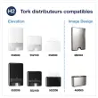 20 Essuie-mains interfoli&eacute;s &eacute;conomiques H2 - Blancs - TORK photo du produit