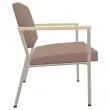 Fauteuil accueil beige photo du produit