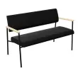 Sofa 2 places noir photo du produit