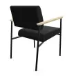 Fauteuil accueil noir photo du produit