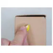 10 Rouleaux de 500 pastilles Ø 20mm jaune enlevables photo du produit