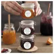 Rouleau de 250 étiquettes confiture motifs fleuris Ø 47,5mm photo du produit