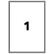 8 éTiquettes A4 décollables papier blanc mat jet d'encre photo du produit