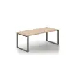 Bureau direction Milan - L180 - Métal et chêne photo du produit