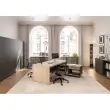 Bureau Milan - L180 - Cr&eacute;dence - M&eacute;lamin&eacute; et ch&ecirc;ne photo du produit