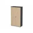 Armoire haute MILAN - 90 x 46 x 200 cm - Ch&ecirc;ne photo du produit