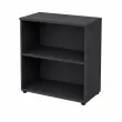 Bibliothèque basse MILAN - 90 x 46 x 85 cm - Chêne photo du produit