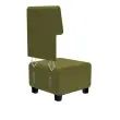 Fauteuil HIZIA - Simili cuir - Noir - Alba photo du produit