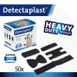 Boite de 50 pansements en tissu &eacute;lastique - 5 tailles - Noir - Detectaplast photo du produit