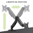 Bras porte-&eacute;cran ERGO LINE - Noir - T'nB photo du produit