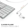 Clavier filaire - Blanc - Mobility Lab photo du produit