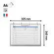 Classeur d’affichage - 4 anneaux - Aluminium - Djois photo du produit