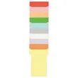 100 Fiches T pour planning - Taille 2 - Jaune - Nobo photo du produit